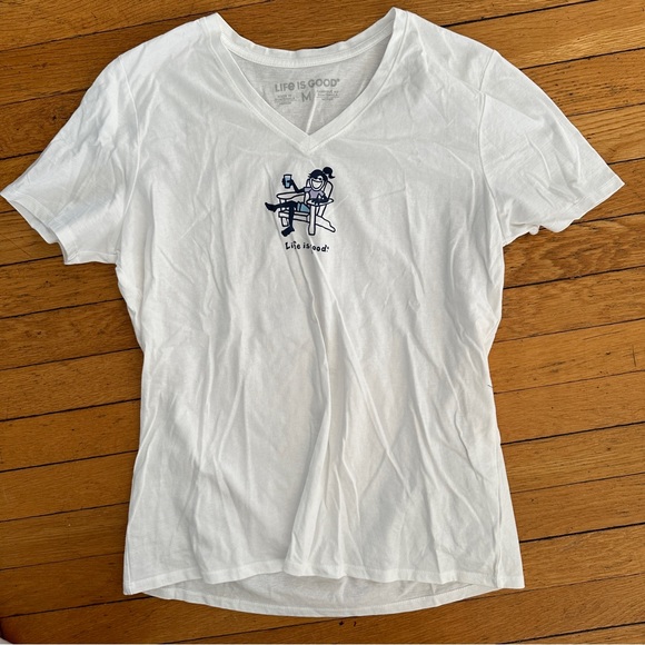 LIFE IS GOOD LADIES TEE - Picture 1 of 5